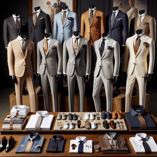 Tailor measures a man's shoulder with a tape