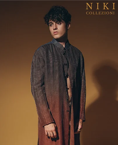 Person wearing a gradient kurta