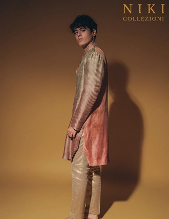 Model wearing a stylish kurta